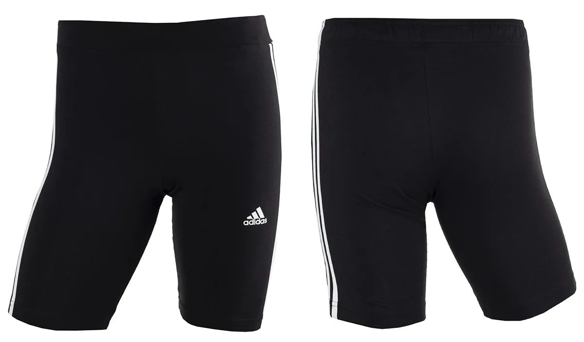 adidas Kinder Radhosen  Essentials 3-Stripes Cotton Bike Tights IC3628