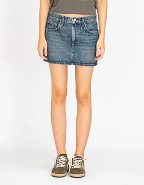 AGOLDE Alek Mini Blue // Jeans-Minirock
