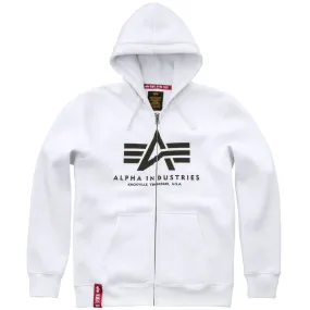 Alpha Industries Basic Zip Hoody weiß S
