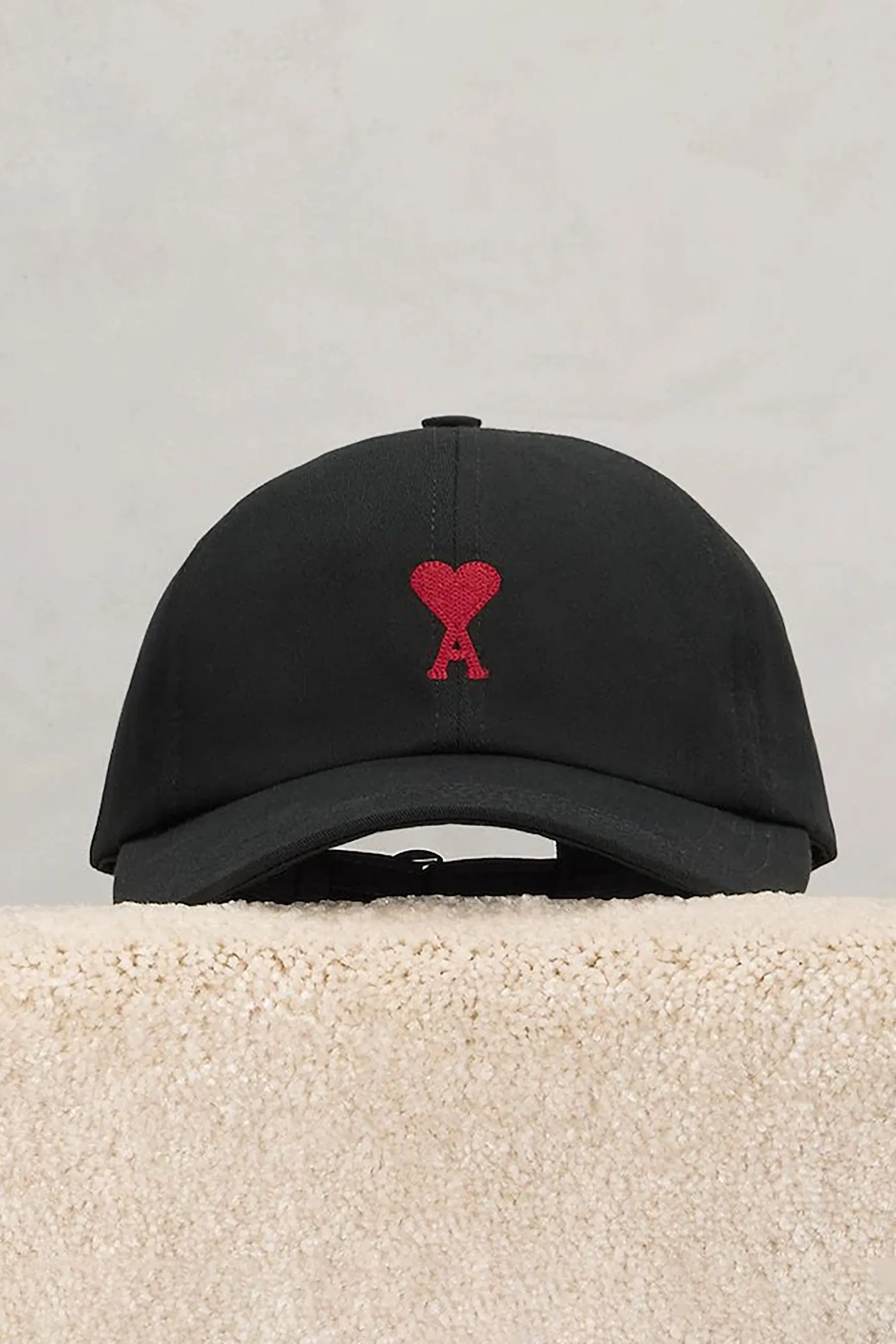 AMI PARIS Embroidered Cotton Cap  
