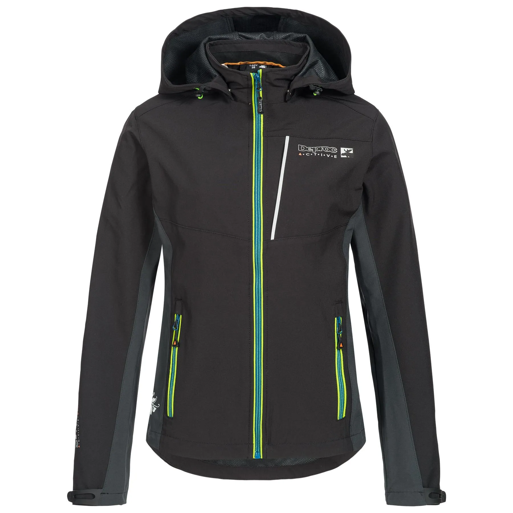 DEPROC active NUNAVUT Softshelljacke Damen black im Online Shop von kaufen