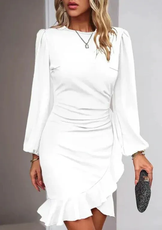 Elegantes, sexy Kleid mit Rüschen