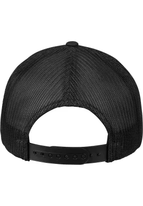 Flexfit Cap in Schwarz, Weiß