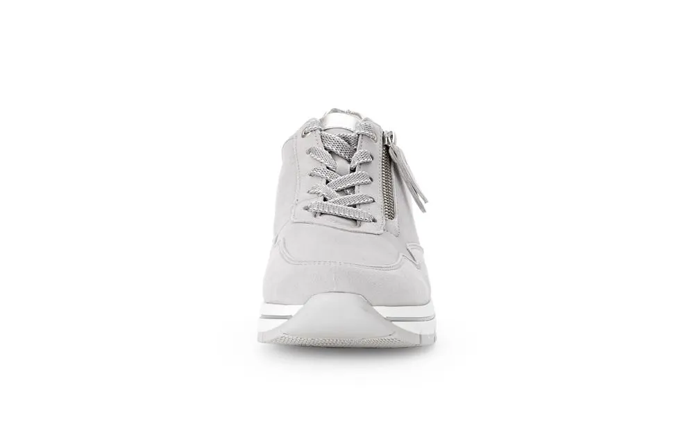 Gabor Sneaker Rauleder Wechselfußbett COMFORT-Mehrweite H grau S14  9.587.40