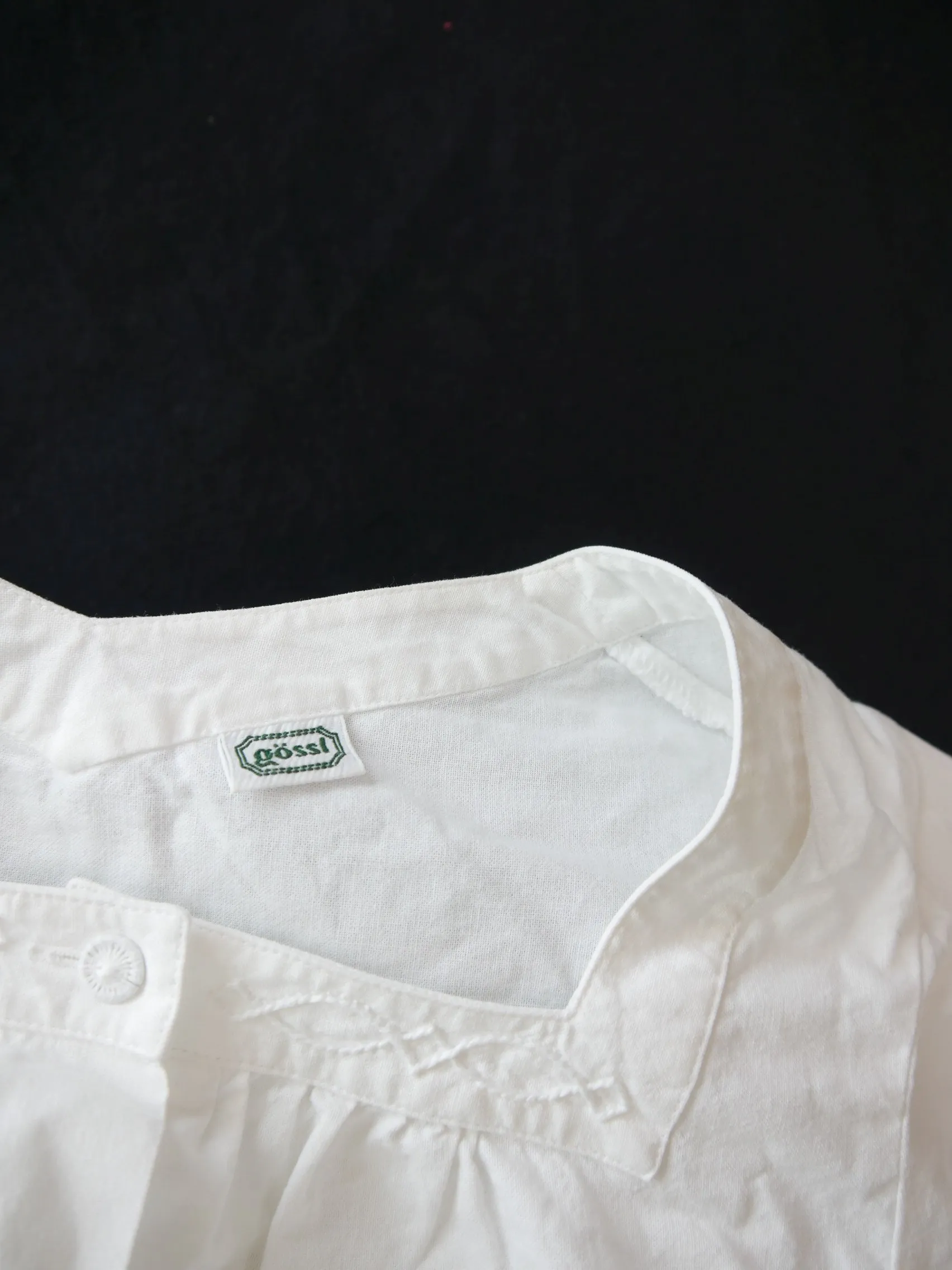Gr.38 Dirndlbluse süße Bluse für Dirndl Gössl Baumwolle mit Stickerei B9338