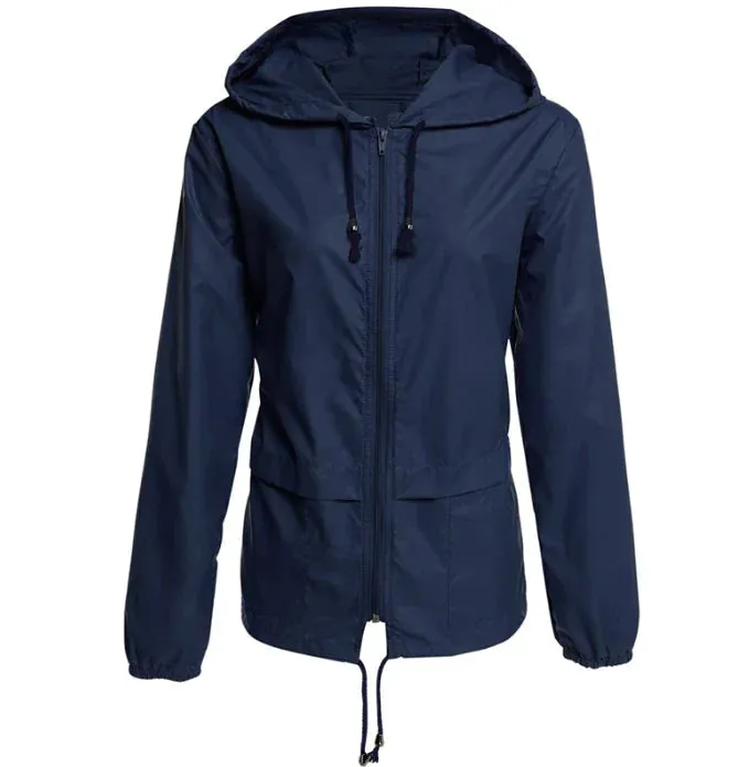 Heidi-Mode | Lässige wasserdichte Outdoor-Regenjacke für Frauen Perfekt für Outdoor-Aktivitäten