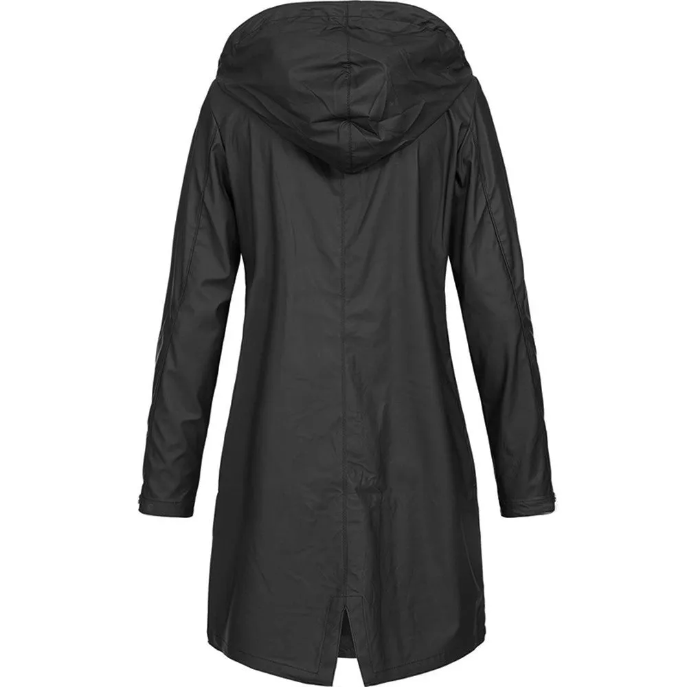 Heidi-Mode | Wasserdichte Outdoor Regenjacke Mit Kapuze Für Damen Perfekt Für Outdoor Aktivitäten