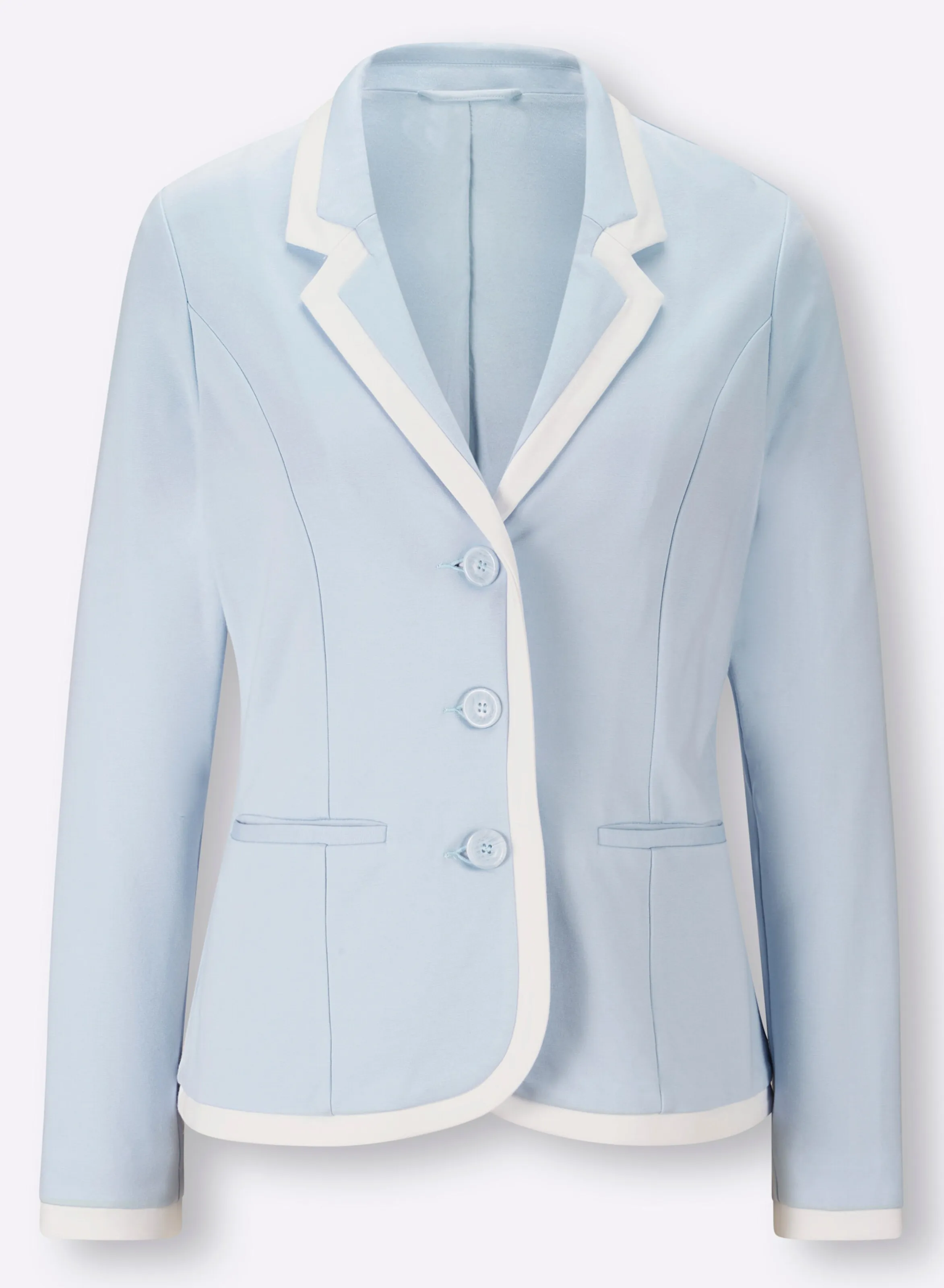 heine Jersey-Blazer in hellblau