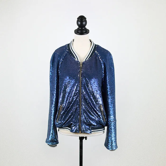 IRO Sequin Bomber-Style Jacket