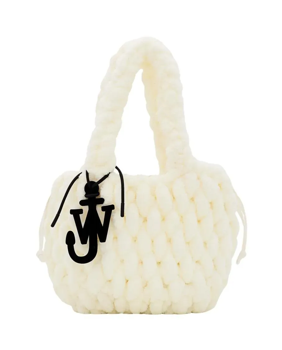   J.W.Anderson  Small Blanket Shopper Crochet Bag Neutrals  Tote 