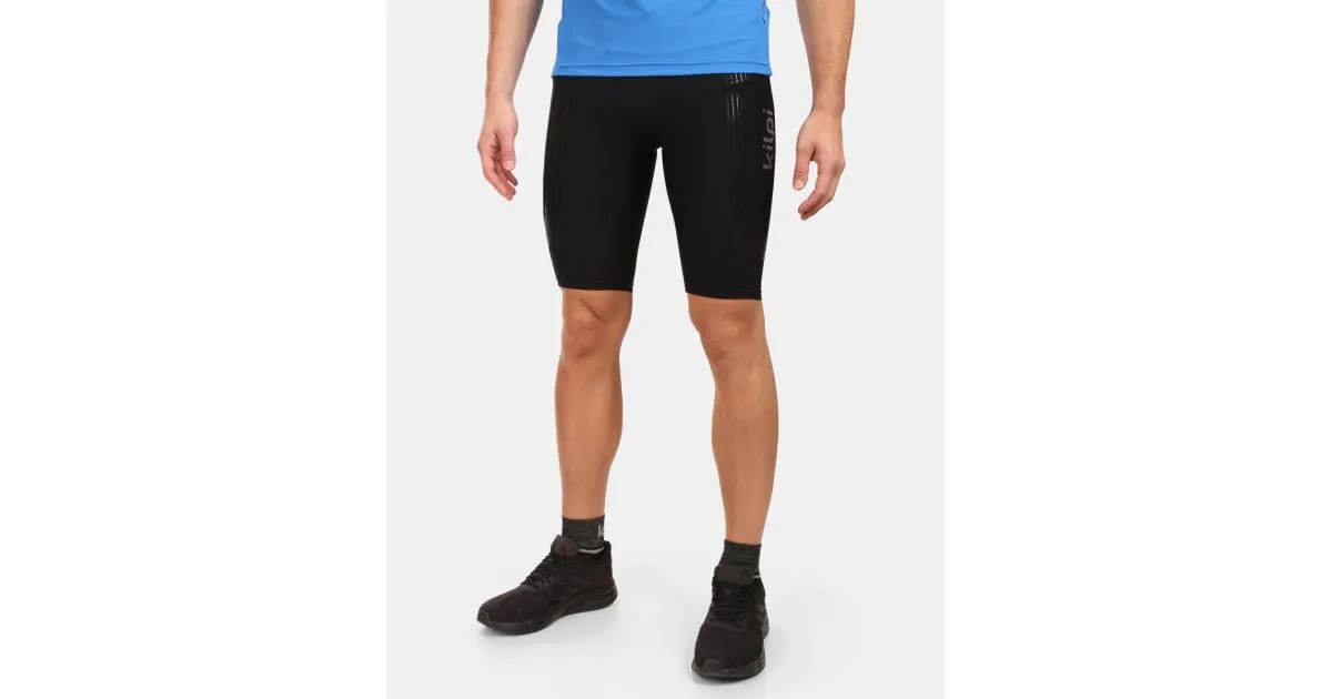 Kompressions-Laufshorts für Herren Kilpi CHAMONIES-M schwarz XS