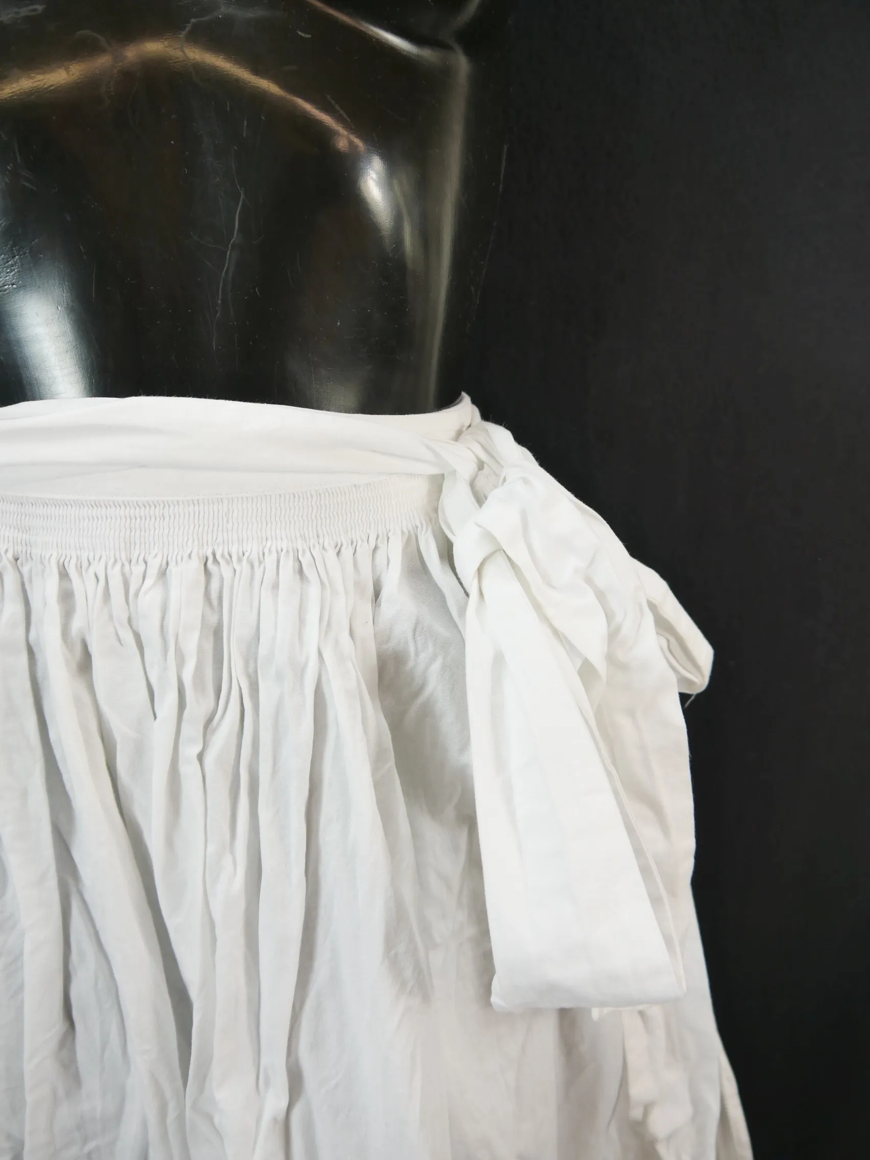Lange Dirndlschürze weiß Hammerschmid Dirndl Schürze Baumwolle mit Spitze TS2343