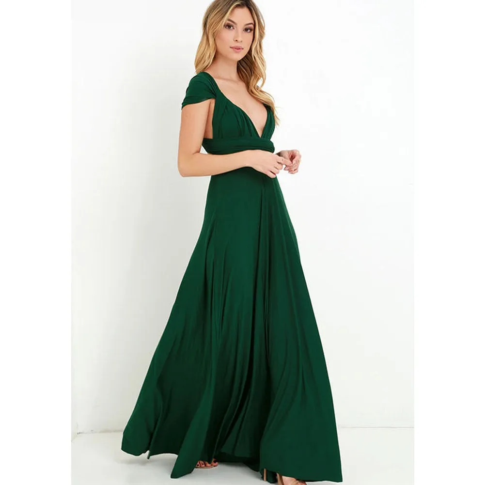 Lange Multistil Kleid für verschiedene Stile