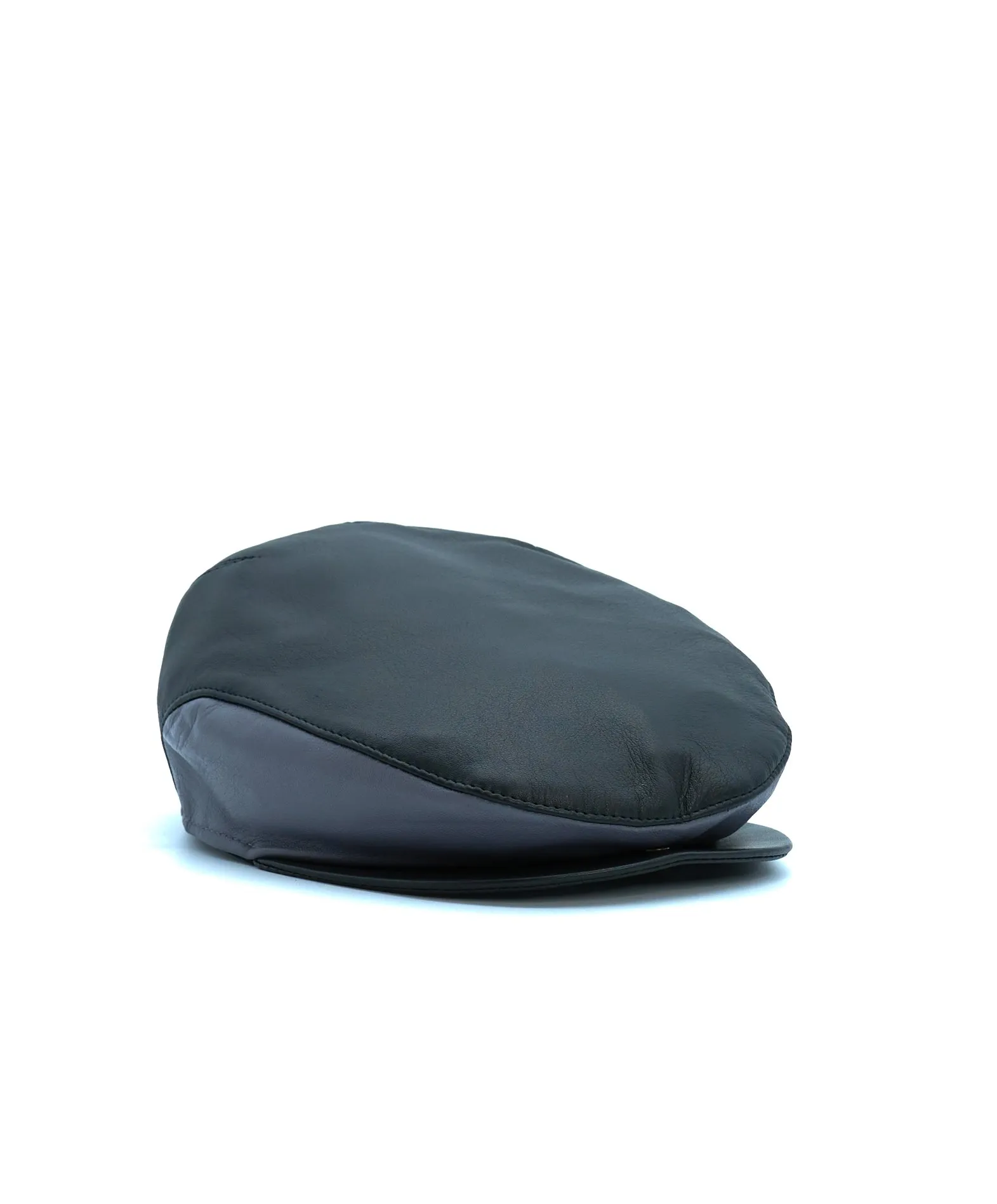 Leder cap herren leder cap leder barett ledermütze herren schwarz Palermo