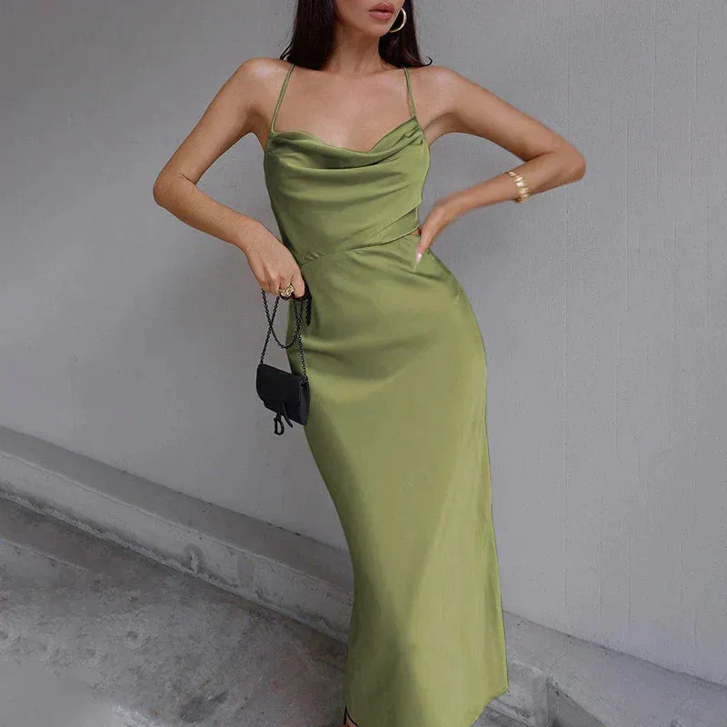 Mode Elegante Midi Kleid