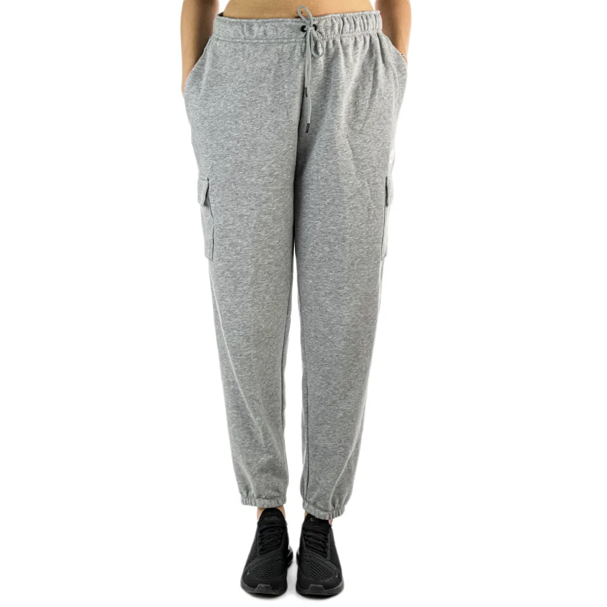 Nike Essential Fleece MR Cargo Jogging Hose DD8713-063 - grau meliert
