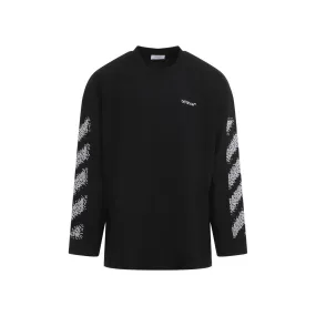   Off-White  Pixel Diag T-Shirt Black  Langärmelige Oberteile 