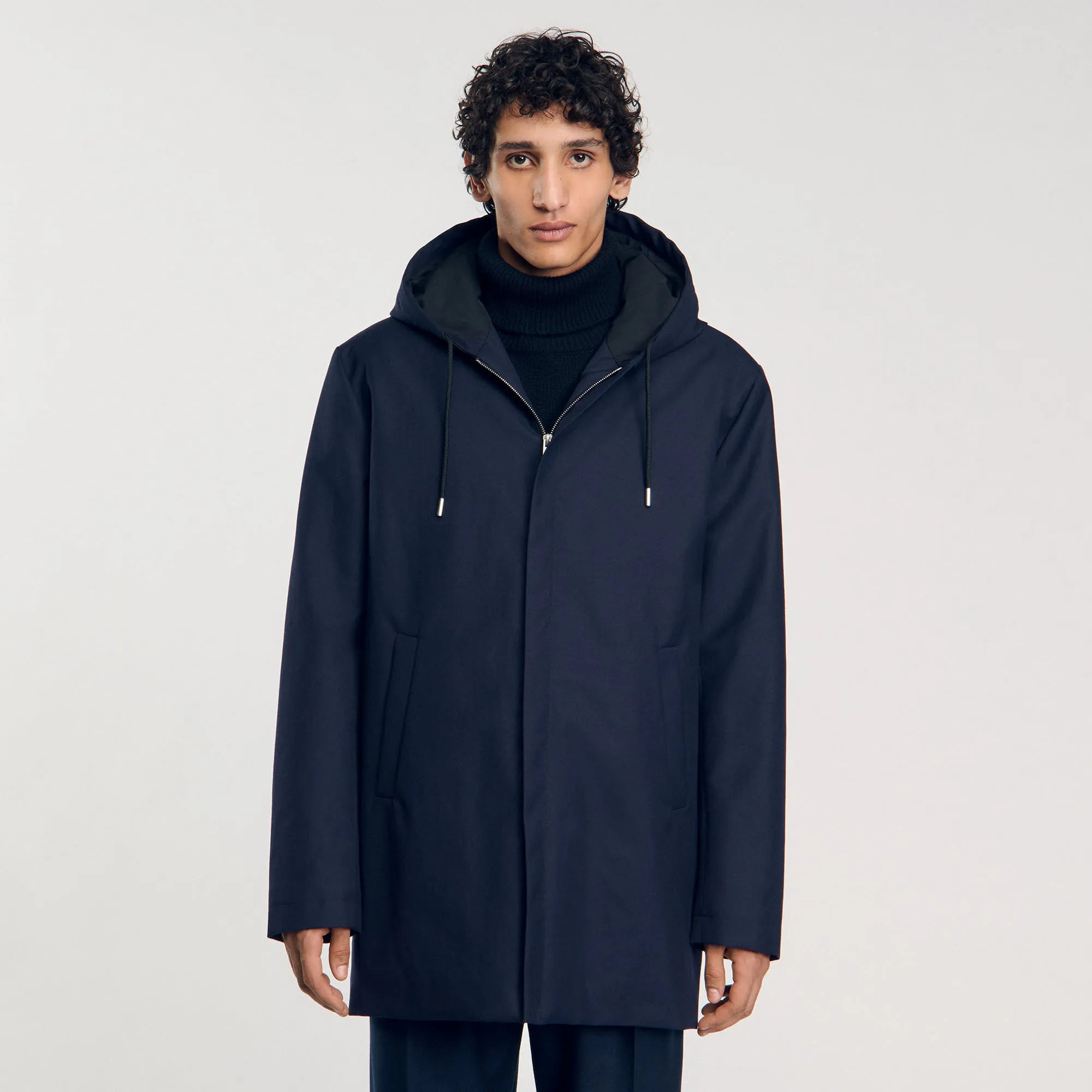 Parka mit Reißverschluss und Kapuze