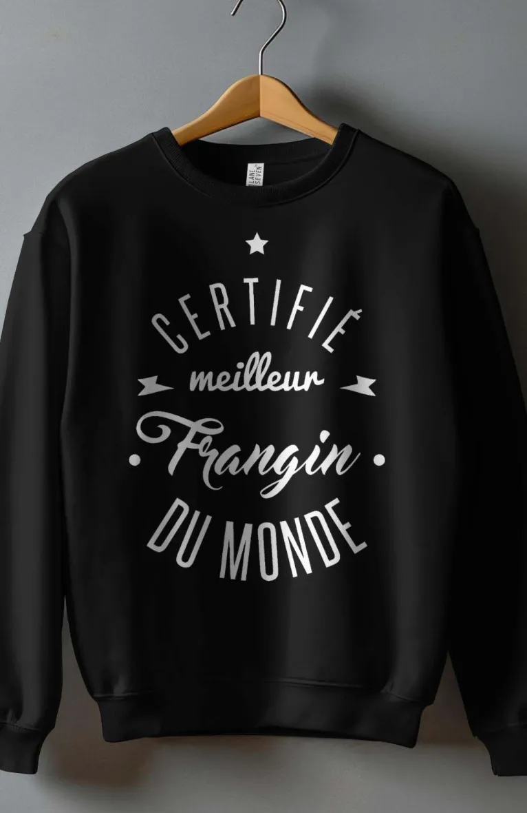 Rundhals-Sweatshirt für Jungen | Bester Bruder zertifizieren