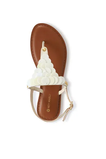 Sandalen Topping Shiny Plate