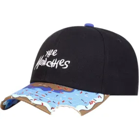 Stylische Munchies Cap – Blaue Baseballmütze mit Biss