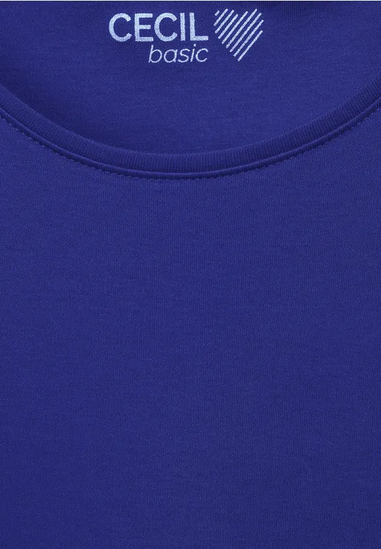 T-Shirt in Unifarbe