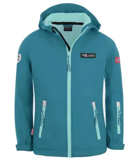 Trollkids Oslofjord Softshelljacke Mädchen Türkis/Helltürkis im Online Shop von kaufen