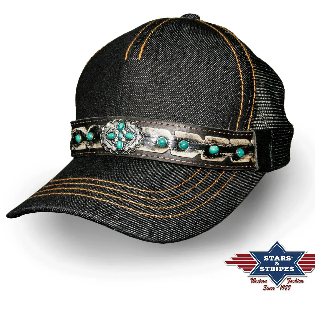 Western Basecap - Ladies Cap - Cowgirl Spirit, Schwarz